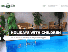 Tablet Screenshot of hotelklor.com
